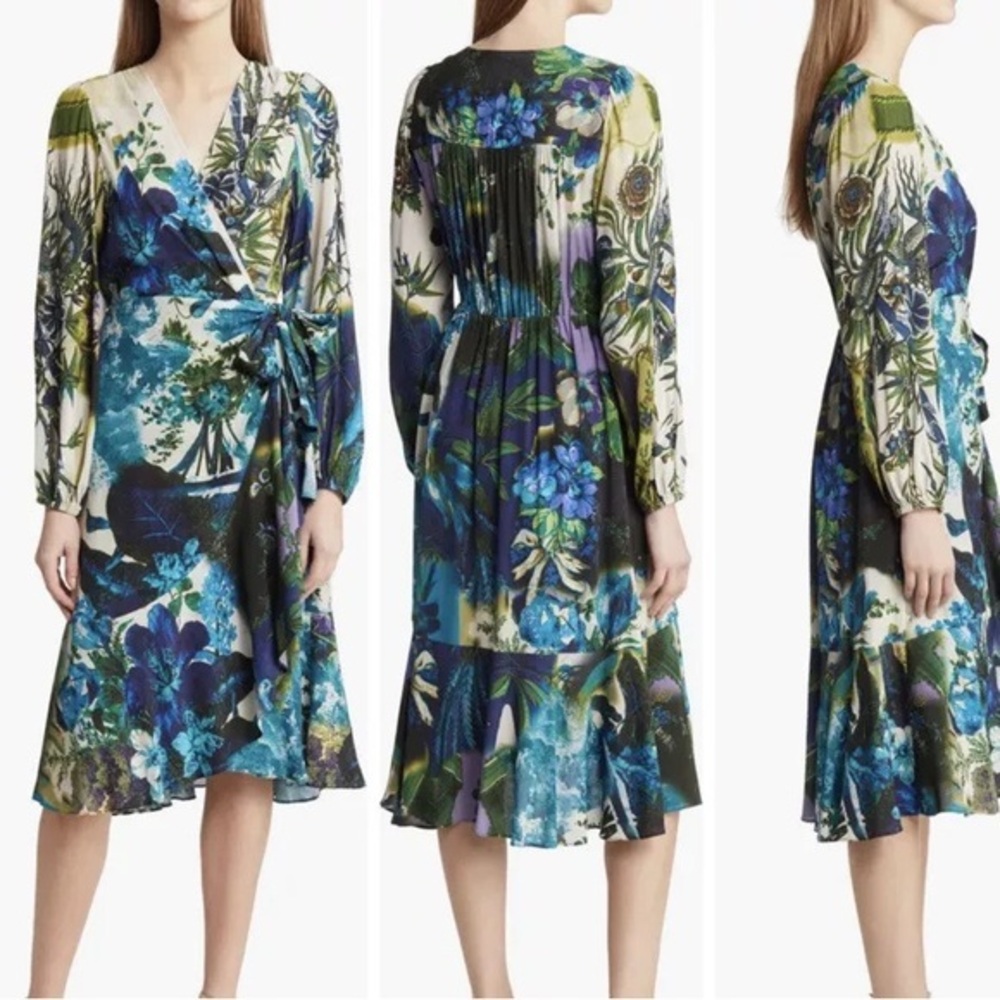 Kobi Halperin
Zuri Floral-Print Blouson-Sleeve Midi Dress